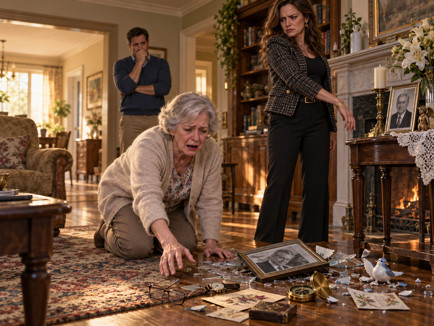 SHE THREW MY HUSBAND’S MEMORY TO THE FLOOR.