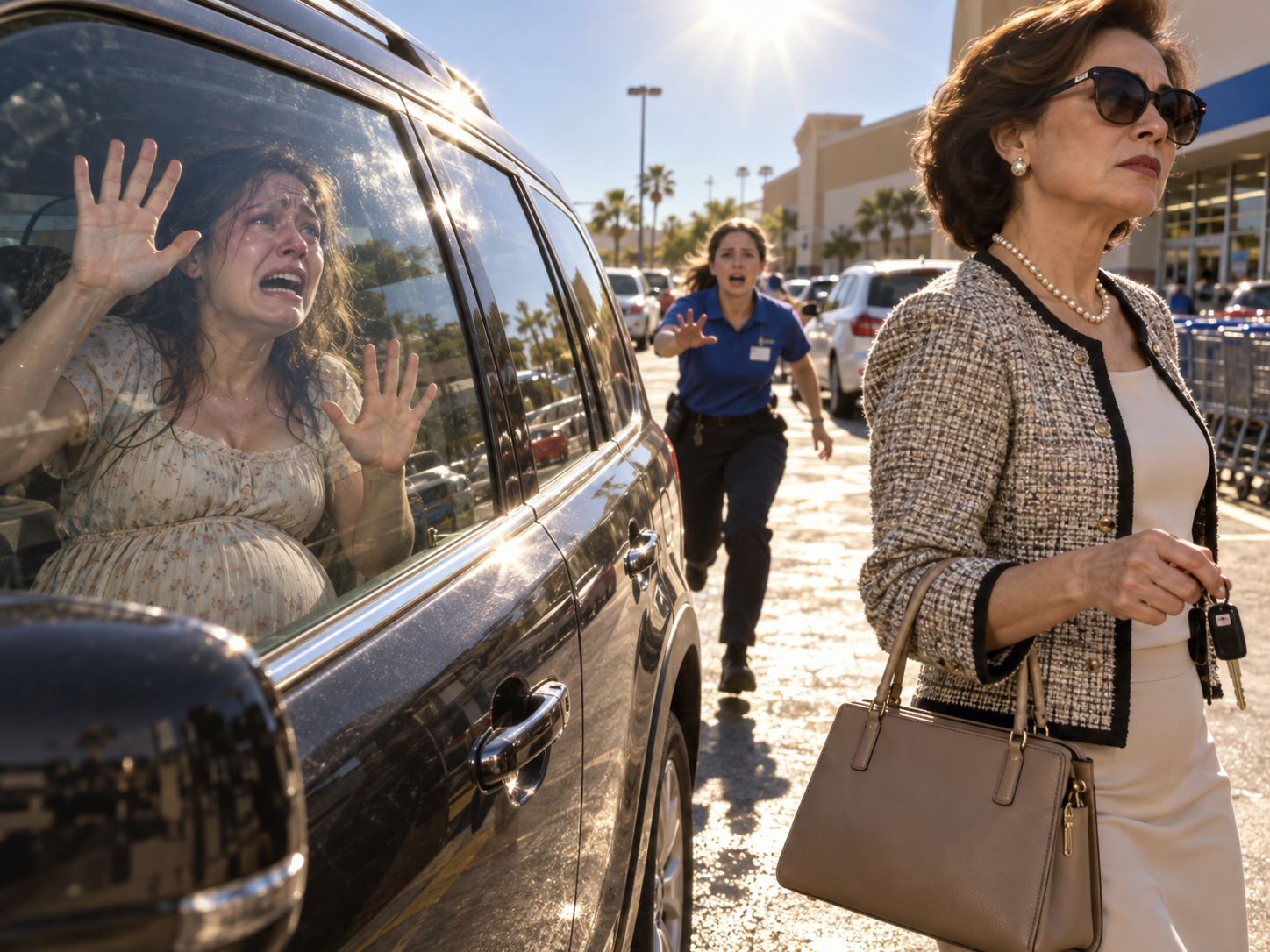 SHE LOCKED ME IN A HOT CAR WHILE I WAS EIGHT MONTHS PREGNANT